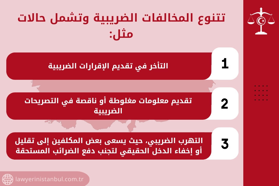 قضايا الضرائب والمخالفات الإدارية